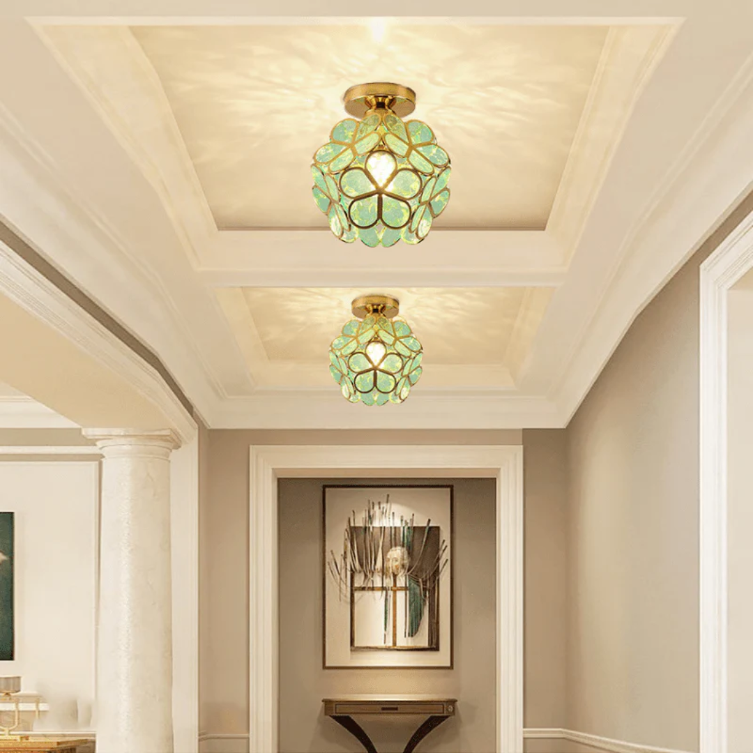 Florayne – Vintage Floral Ceiling Lamp