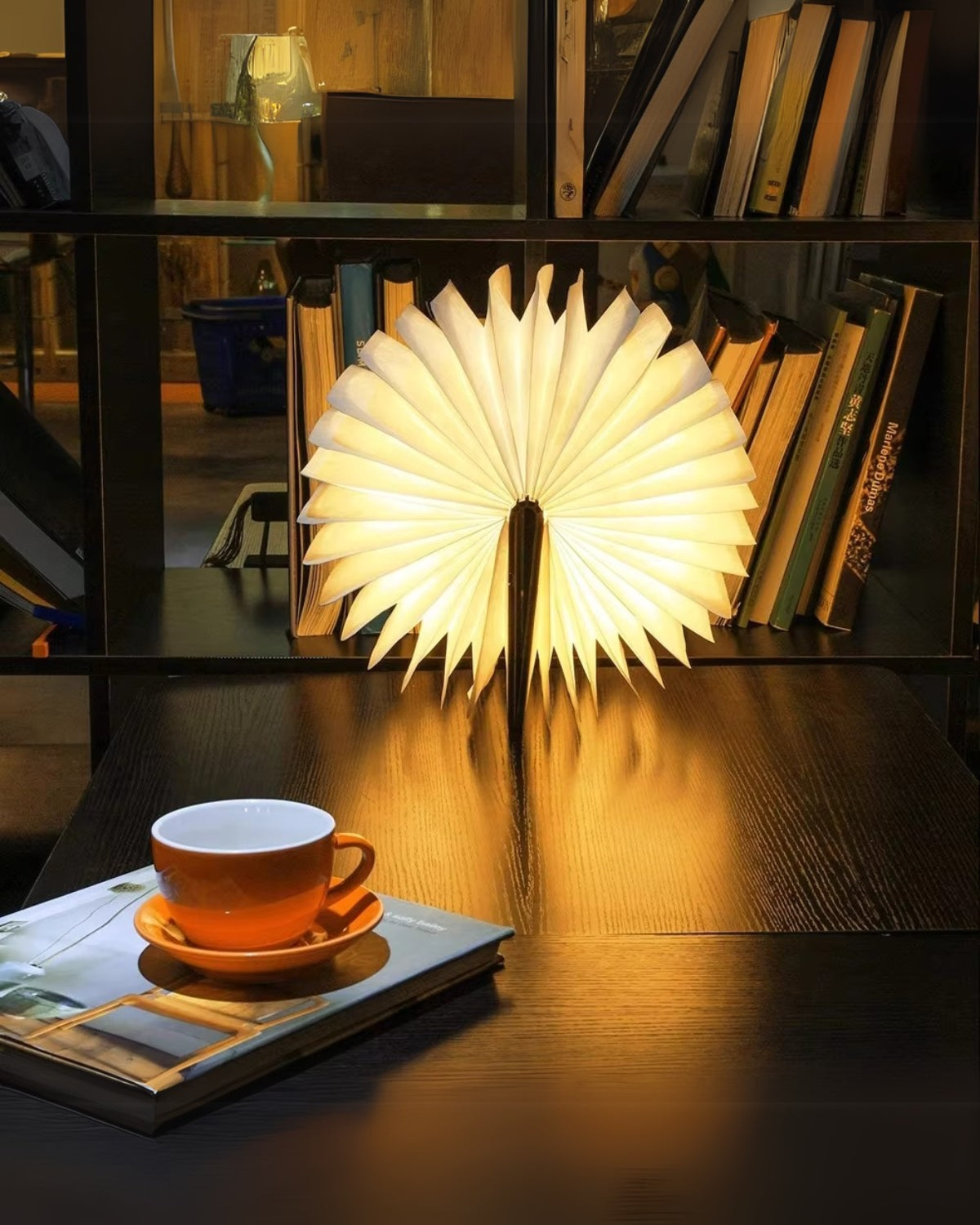 Narrion - Lámpara de mesa luminosa para libros