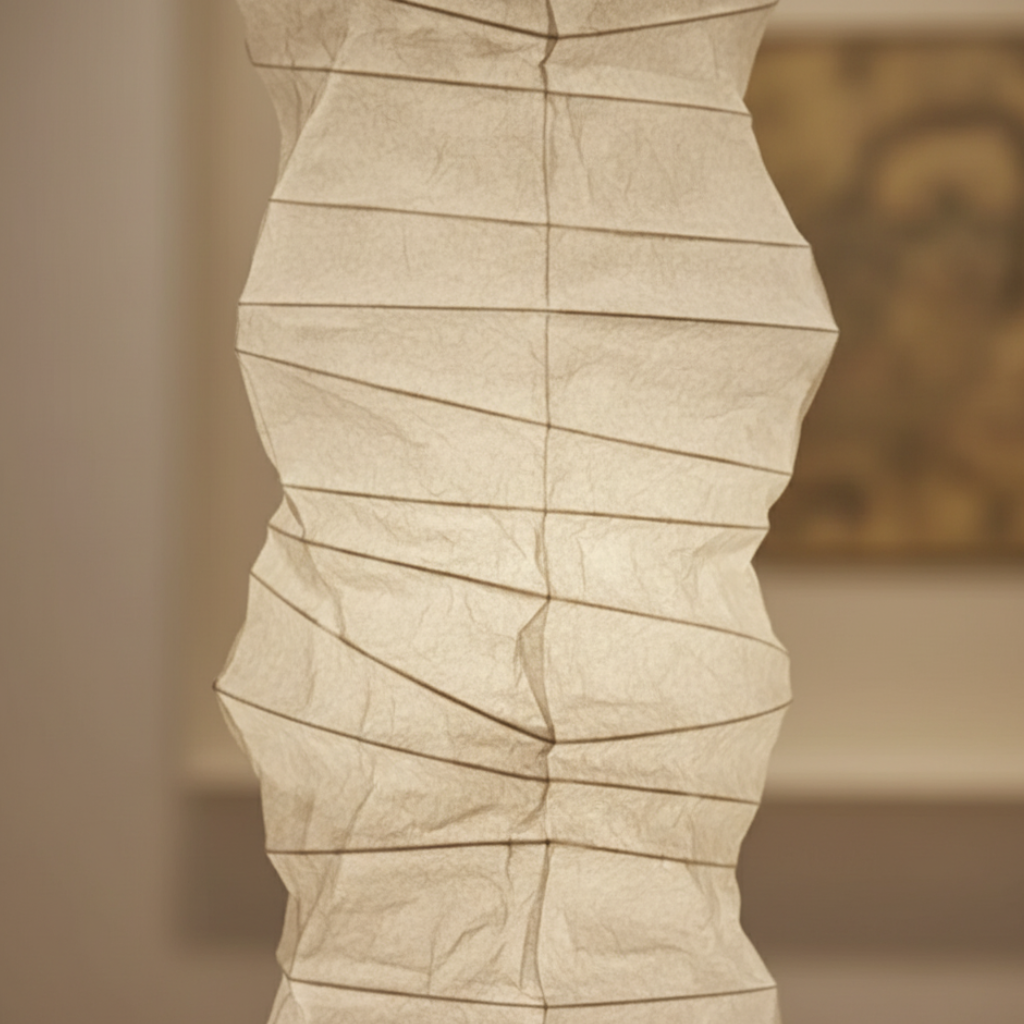 Kaoriin - Lámpara de pie japonesa moderna orgánica y elegante para sala de estar