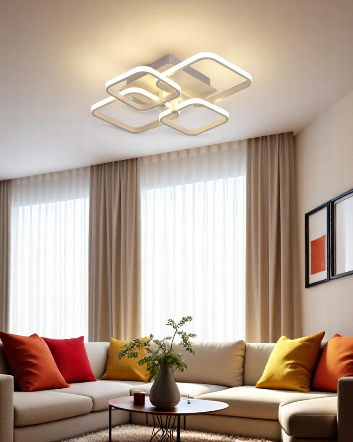 Modenelle – Lámpara de Techo Minimalista con Brillo Contemporáneo