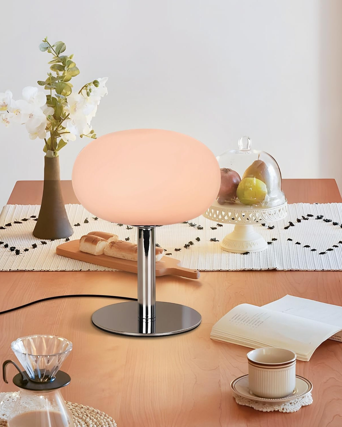 Elarion – Lampada da Tavolo Senza Fili Elegante con Luce LED Dimmerabile