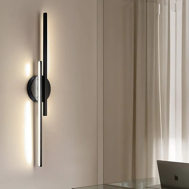 Vellano – Modern LED fali lámpa, iker lineáris dizájn