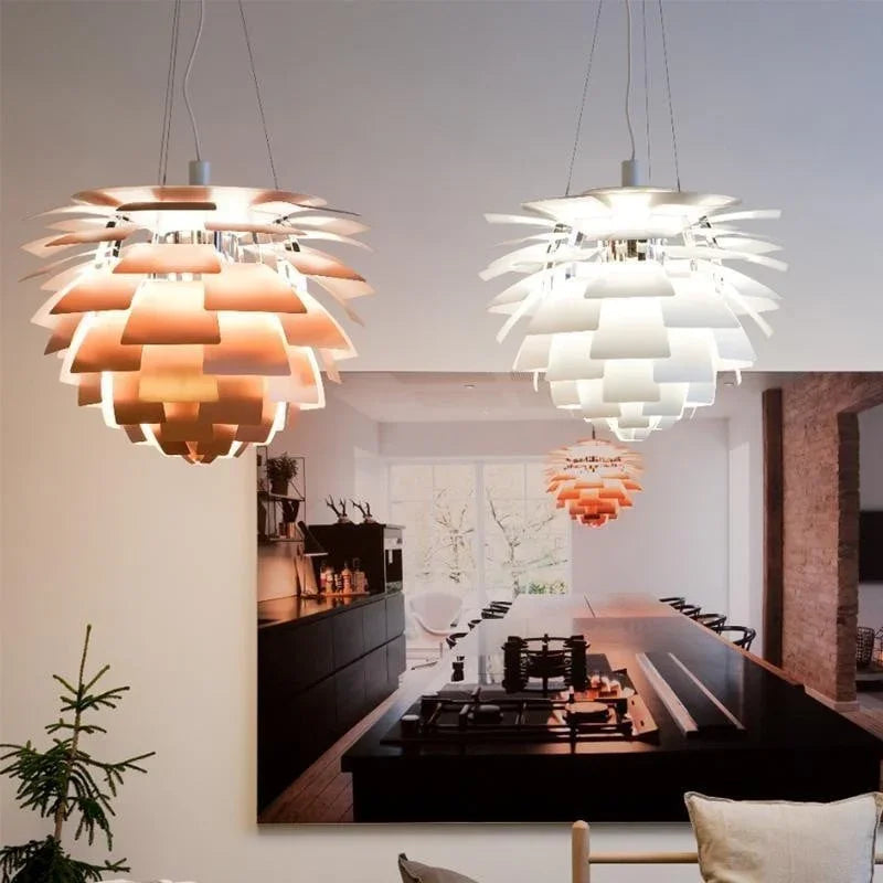 Artilume- Sculptural Layered Leaf Chandelier