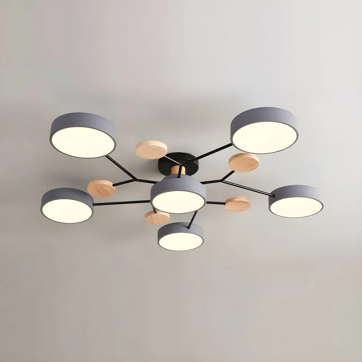 Rovan – Lampada da Soffitto LED Rotonda in Ferro Contemporanea