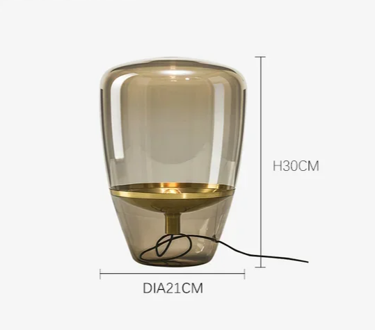 Norivelle – Scandinavian Glass LED Table Lamp