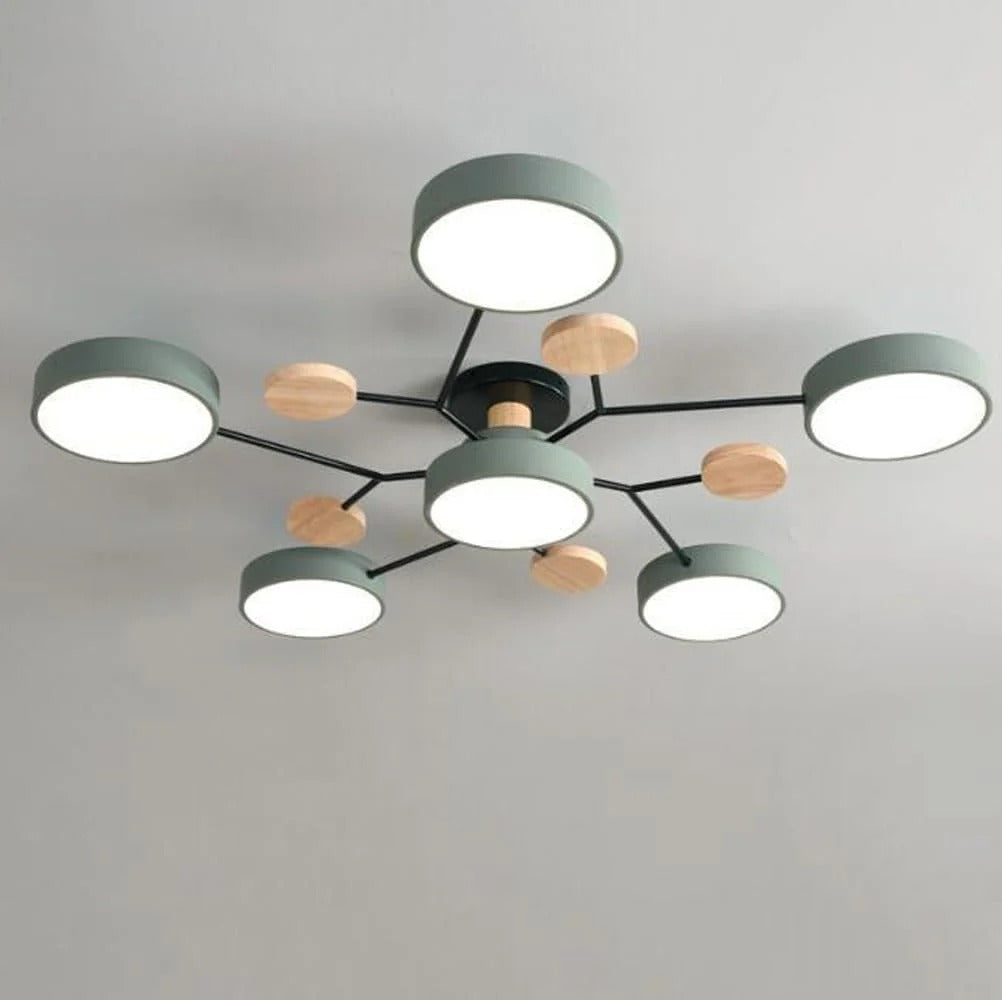 Rovan – Lampada da Soffitto LED Rotonda in Ferro Contemporanea