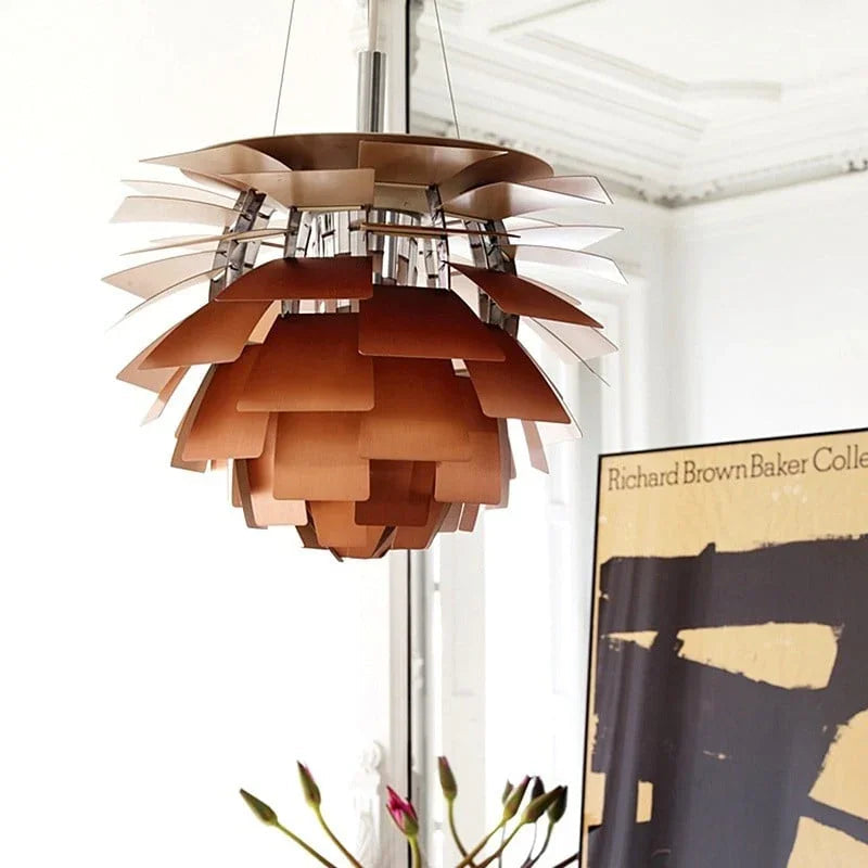 Artilume- Sculptural Layered Leaf Chandelier