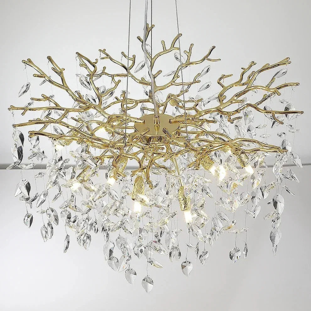 Clarynne Modern Cascading Crystal Chandelier