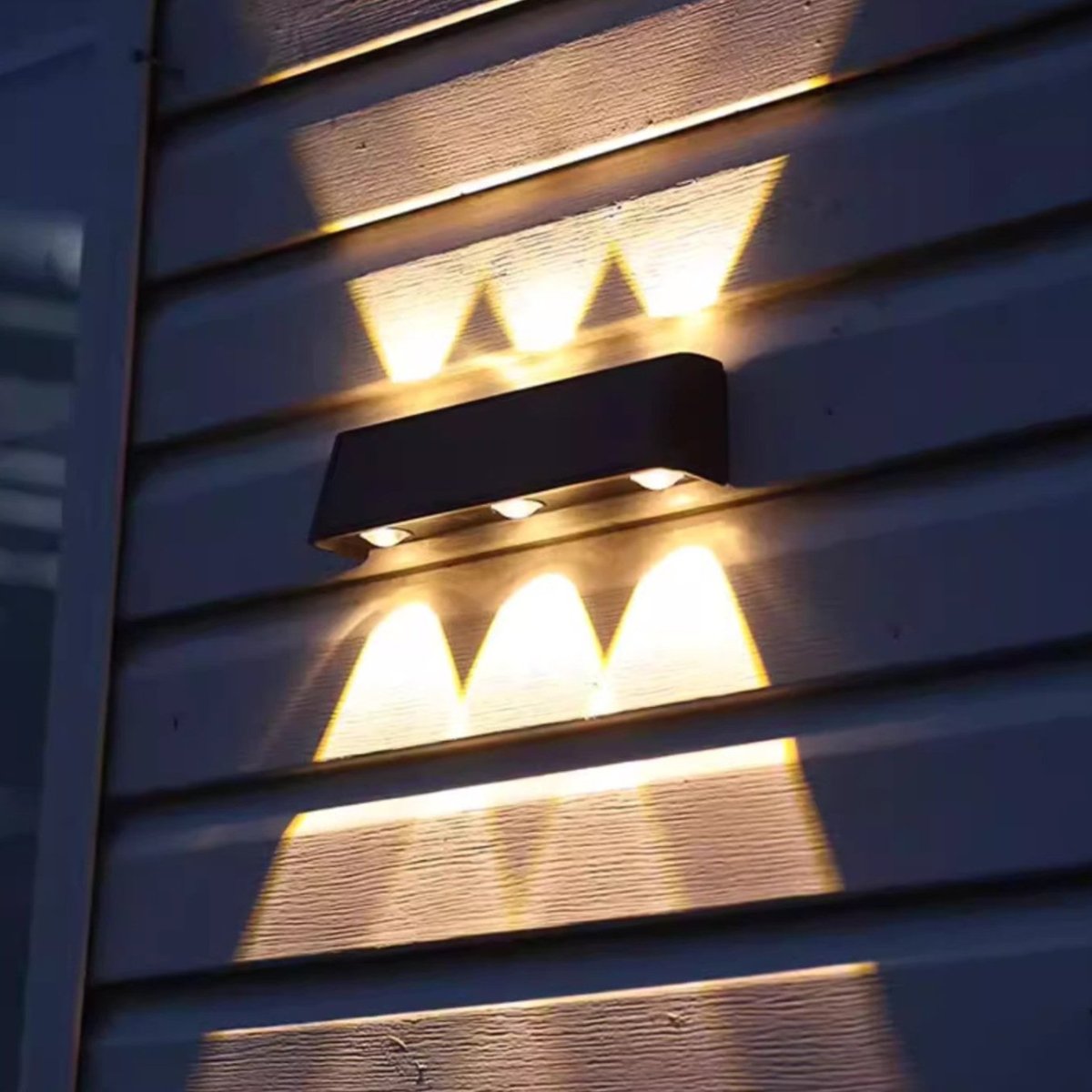 Aurivex - Napelemes LED falilámpa meleg fehér kültéri