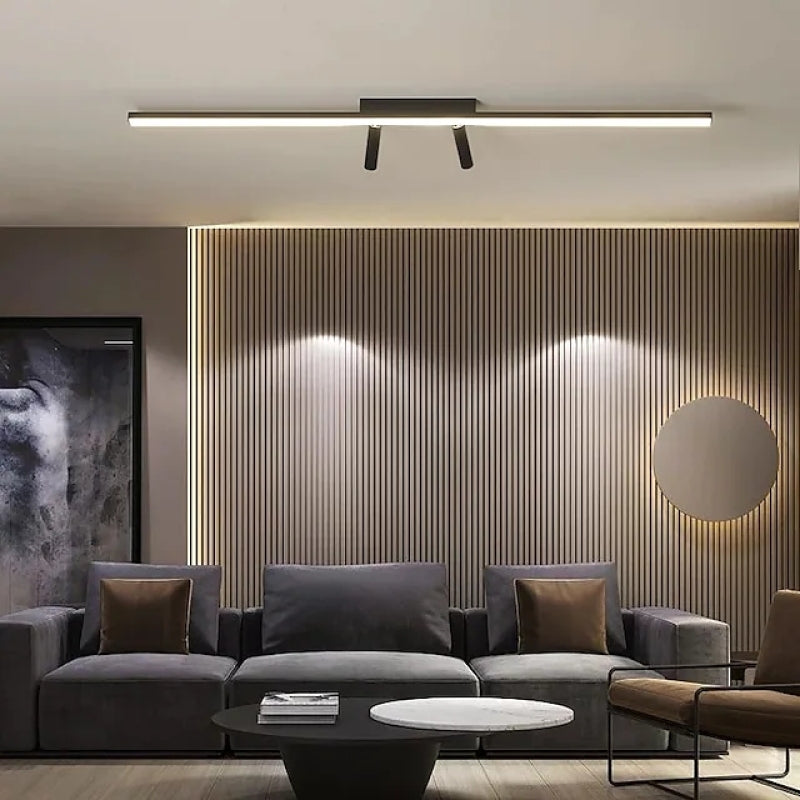 Arivon – Lineáris LED mennyezeti lámpa fekete, nappaliba