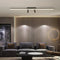 Arivon – Plafonnier LED linéaire noir pour salon
