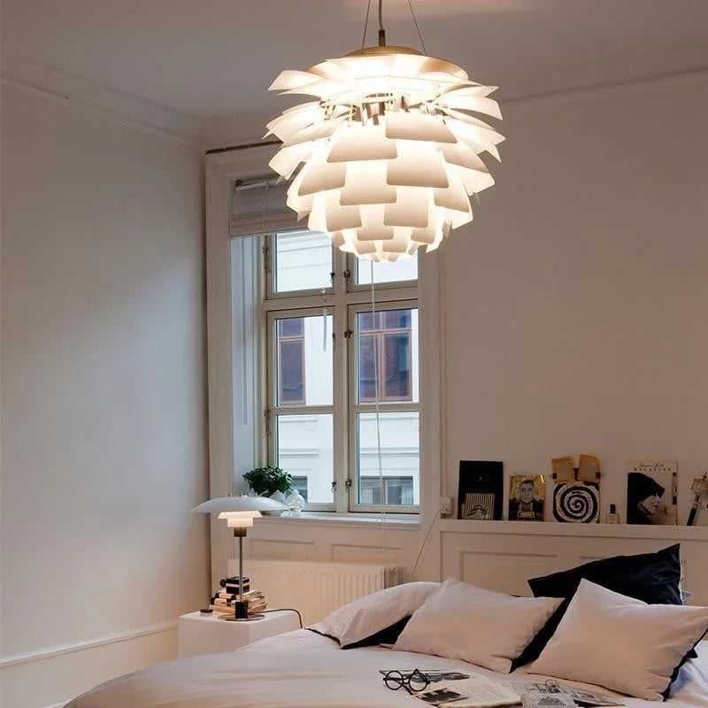 Artilume- Sculptural Layered Leaf Chandelier