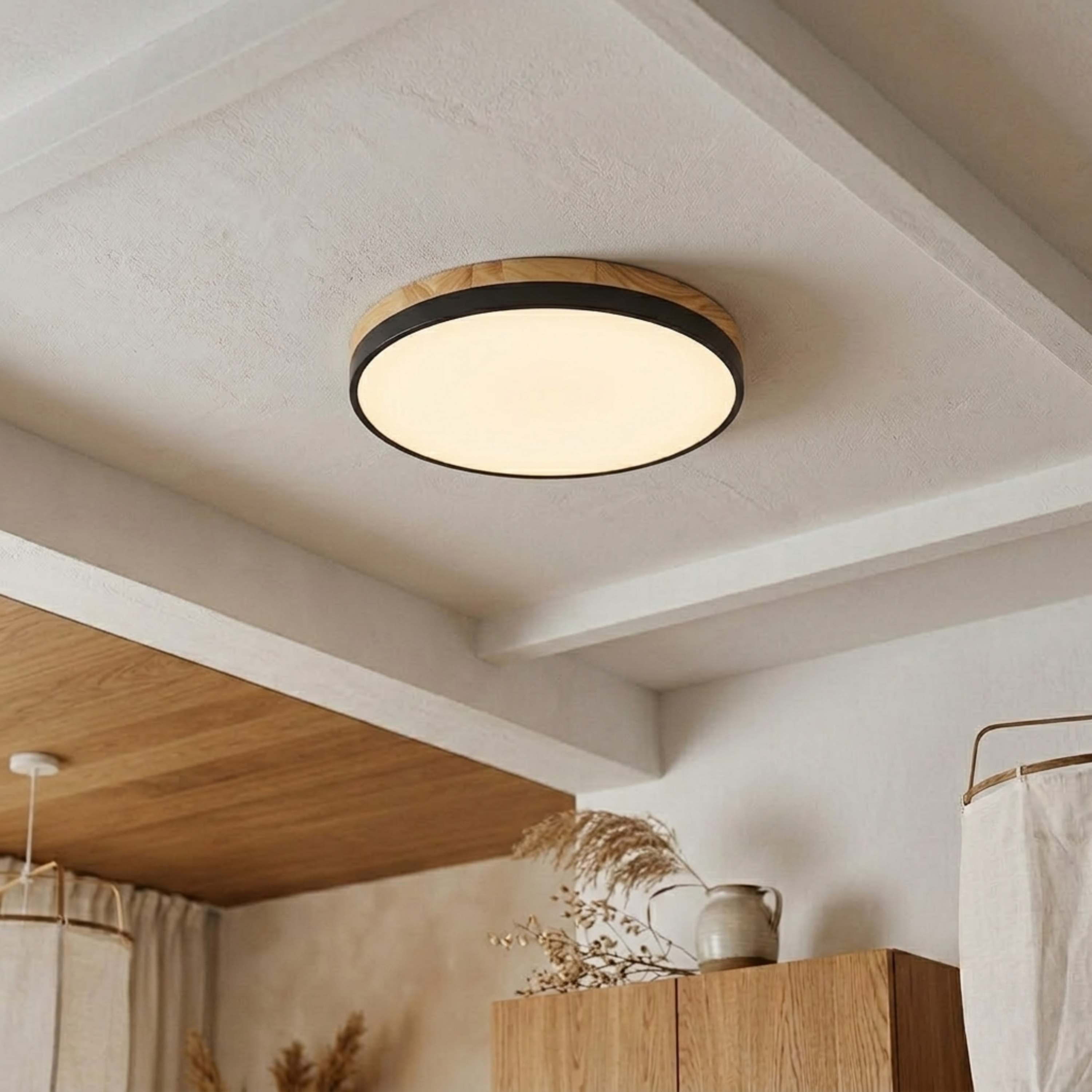 Cabain – Moderne Rund Skive Loftlampe
