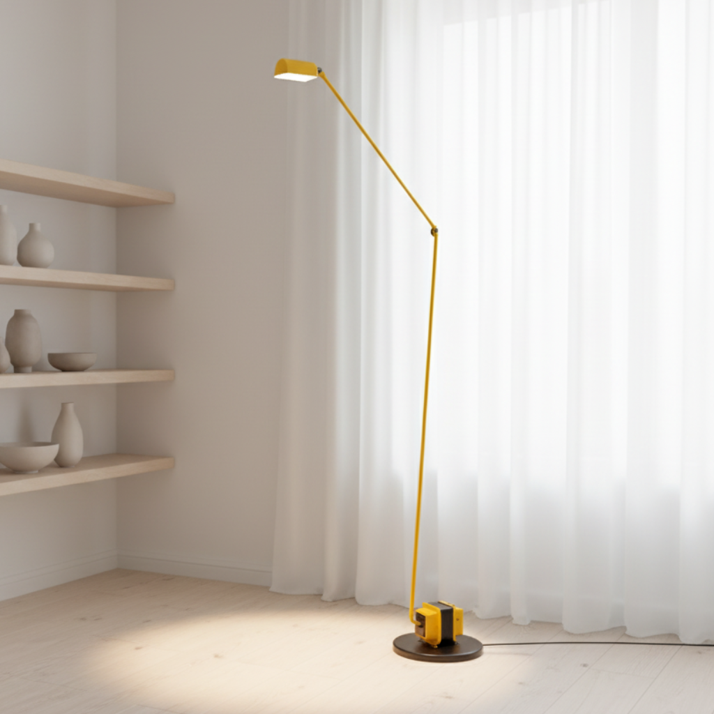 Draxien – Moderne justerbar sort gulvlampe