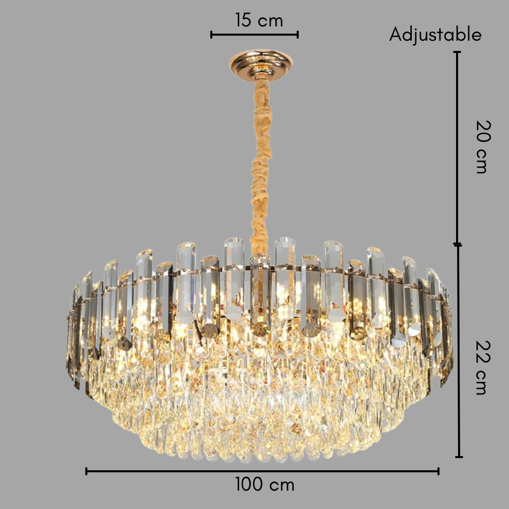 Valmira – severský křišťálový lustr s více patry