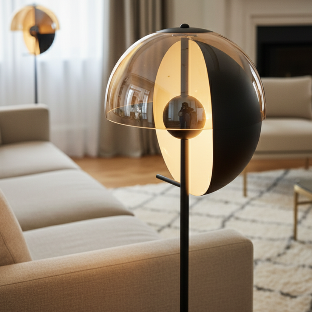 Eryndor – Elegáns Üveg Modern Állólámpa