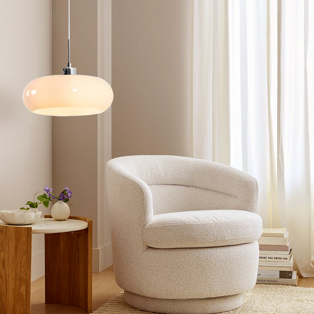 Neuvina – Bauhaus Glass Pendant Light With Hand Blown Shade