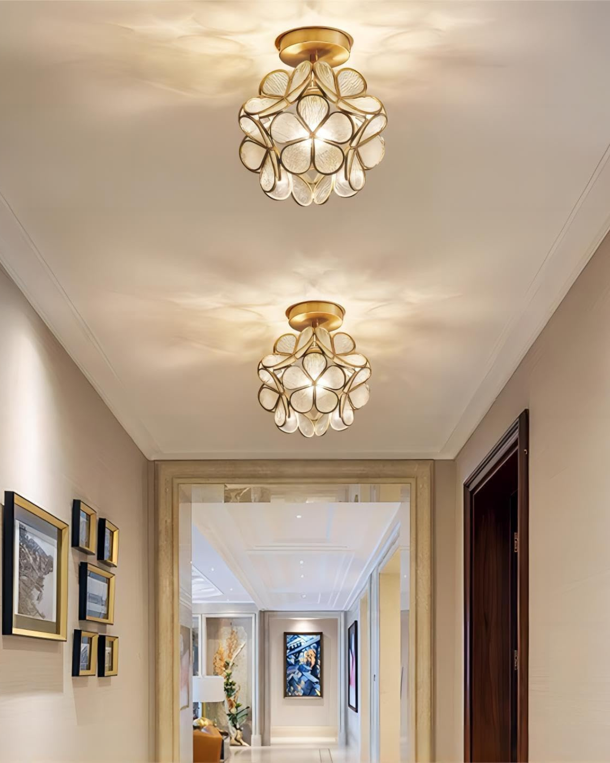 Florenel – Lelora Lampada da Soffitto Elegante con Fiori a LED