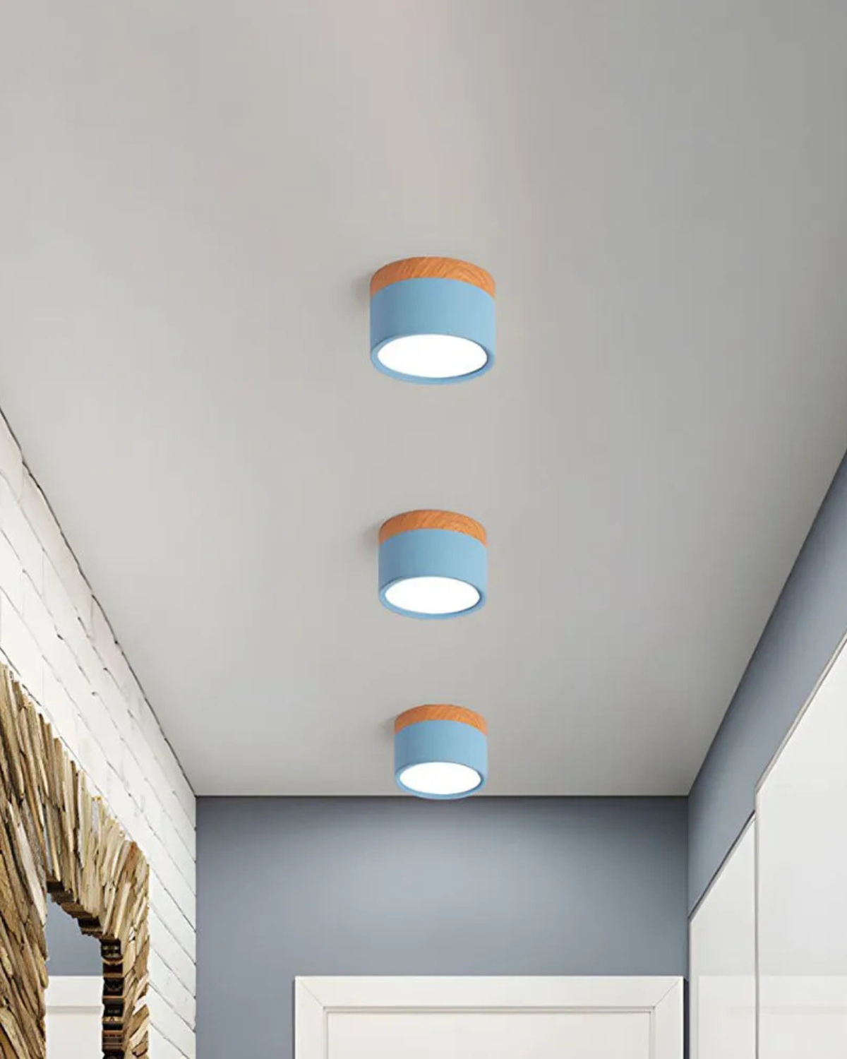 Revionne – Clairon modern, fényerőszabályozható LED mennyezeti lámpa geometriai mintával