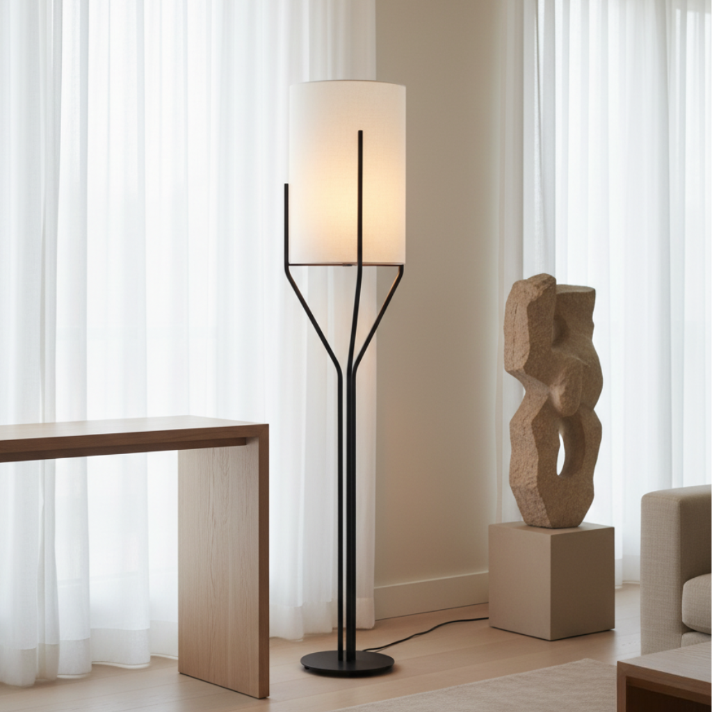 Sylvorae - Elegáns modern réz állólámpa nappali világításhoz