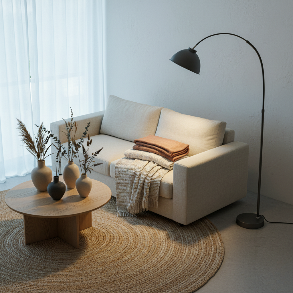 Arcalis - Stylish Modern Metal Arc Floor Lamp with Curved Shade