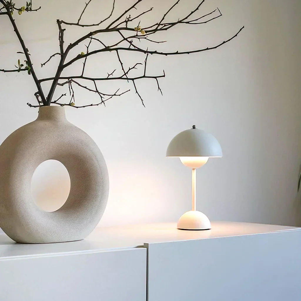 Elyndor – Lampe de Table Scandinave Design Sans Fil Dimmable