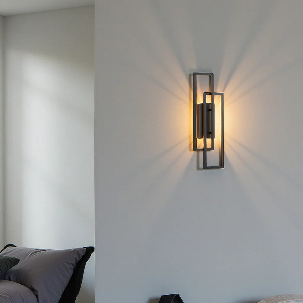 Virexo – Lampe Murale LED Géométrique Rectangulaire