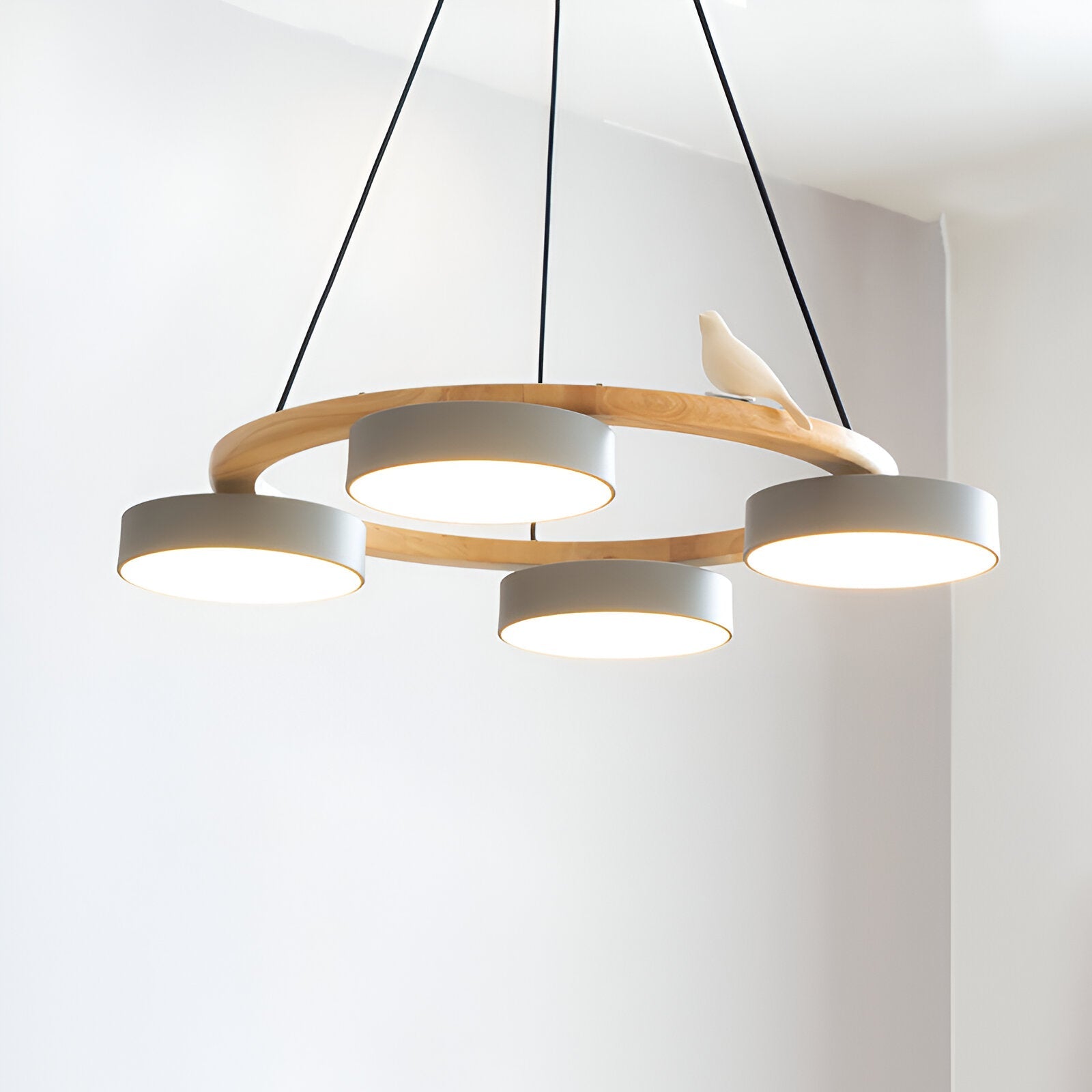 Lunor – Nordic Acrylic Bird Round Pendant Light