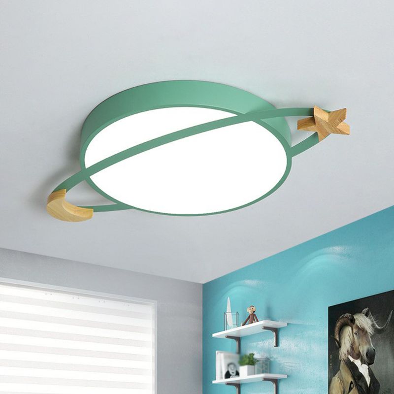 VirelIiade – Lámpara de techo LED moderna en blanco/verde/gris