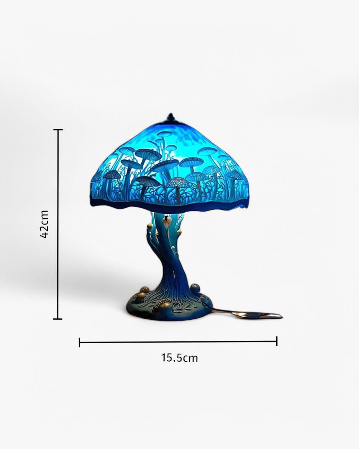 Floravynne – Handcrafted Resin Mushroom Lamp with Vibrant Floral Design and Soothing Ambient Light