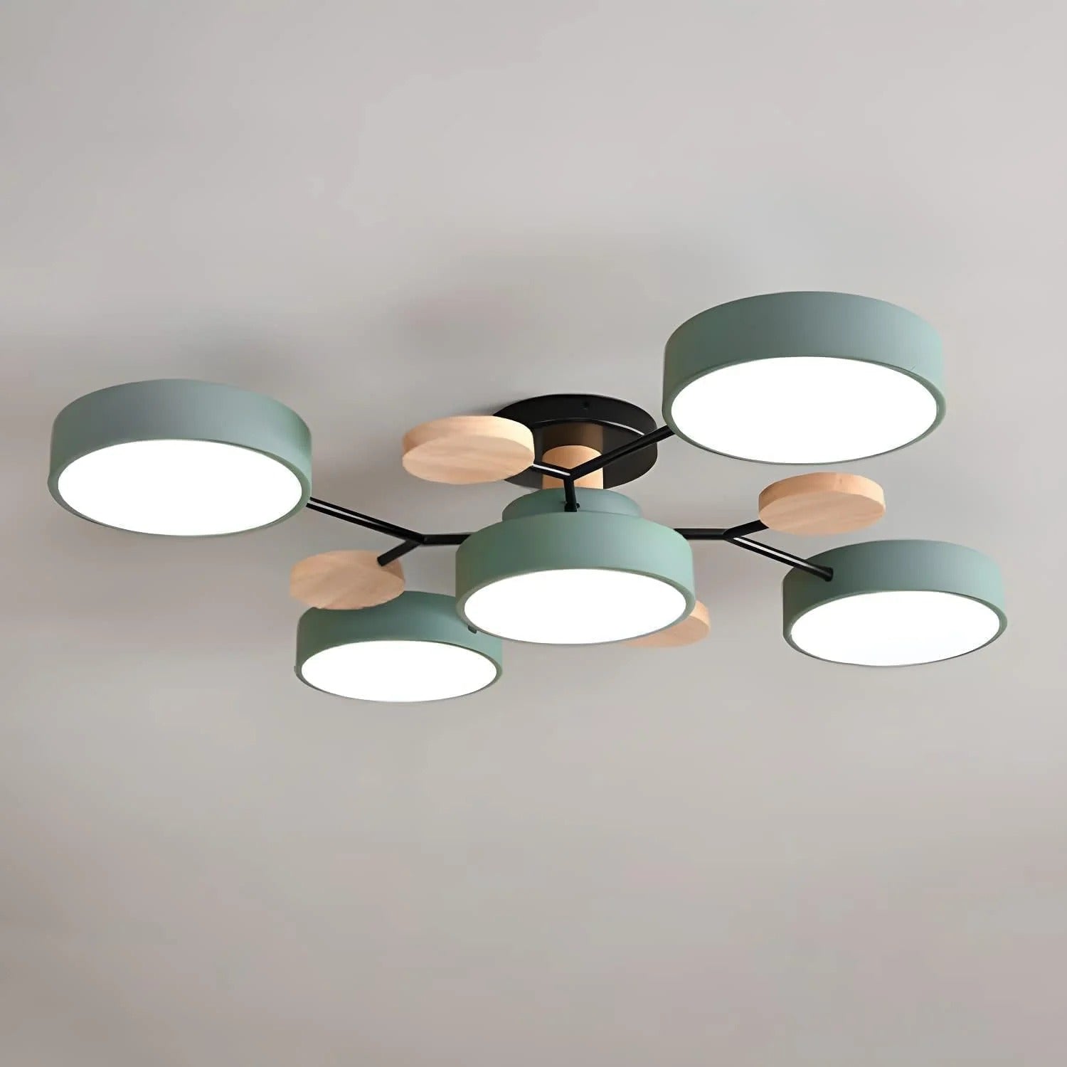 Rovan – Lampada da Soffitto LED Rotonda in Ferro Contemporanea