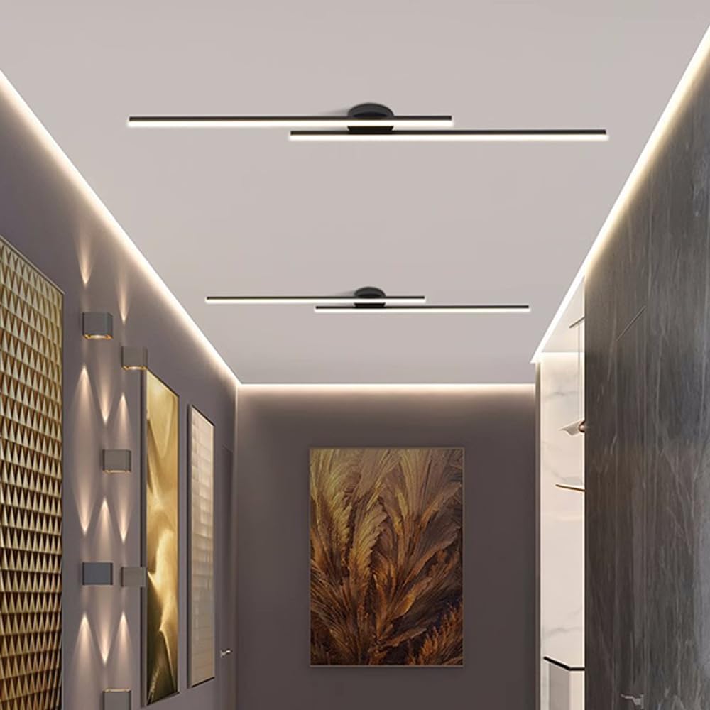 Cavien – Lámpara de Techo LED Lineal de Aluminio Ultrafina