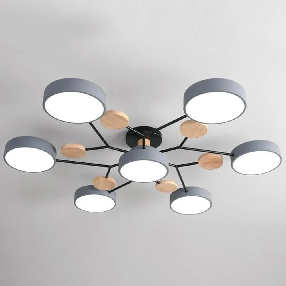 Rovan – Lampada da Soffitto LED Rotonda in Ferro Contemporanea