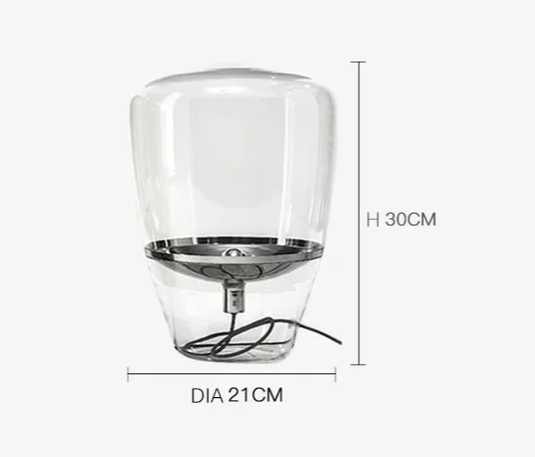 Norivelle – Scandinavian Glass LED Table Lamp