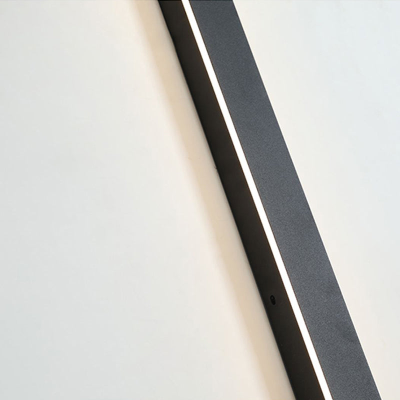 Kyvra - Luz exterior impermeable lineal minimalista con borde ondulado IP65