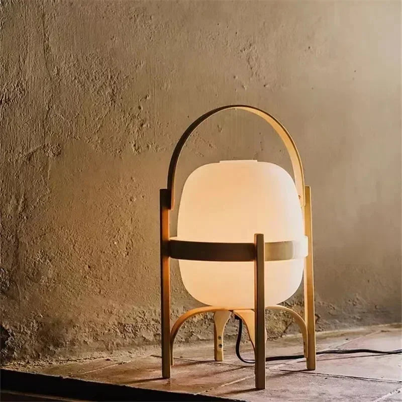 Zumira – Wooden Frame Modern Table Lamp