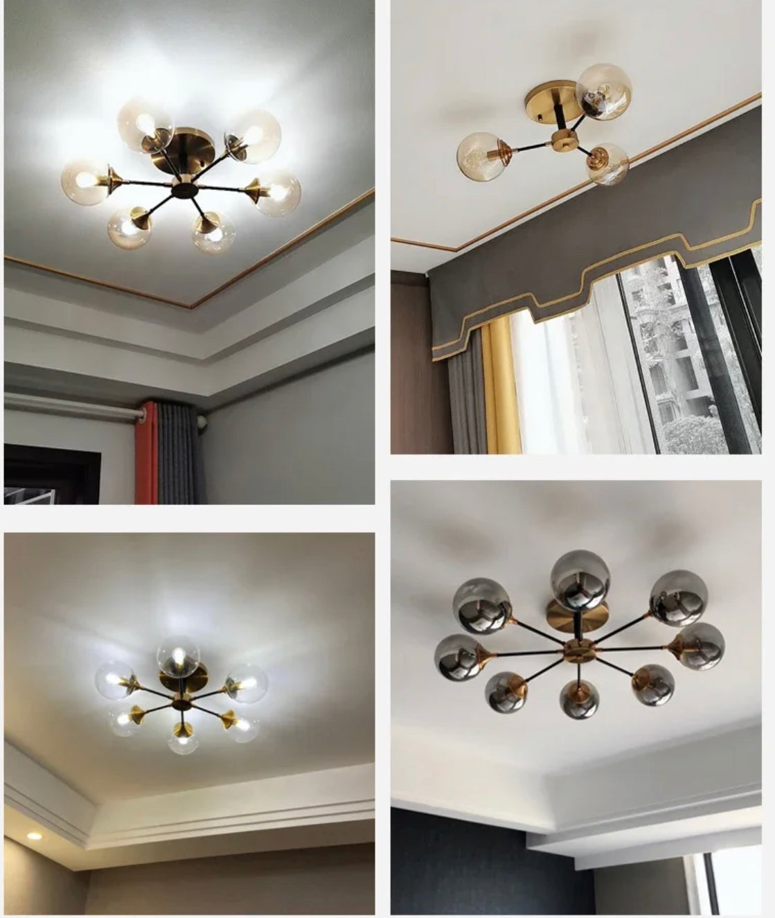 Jadivelle – Jade Glass Globe Modern Chandelier