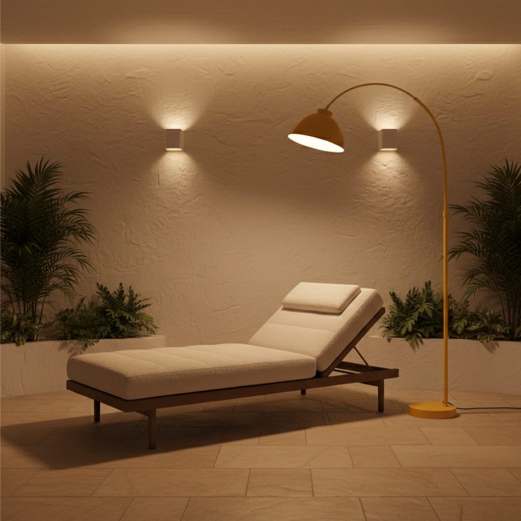 Arcalis - Stylish Modern Metal Arc Floor Lamp with Curved Shade