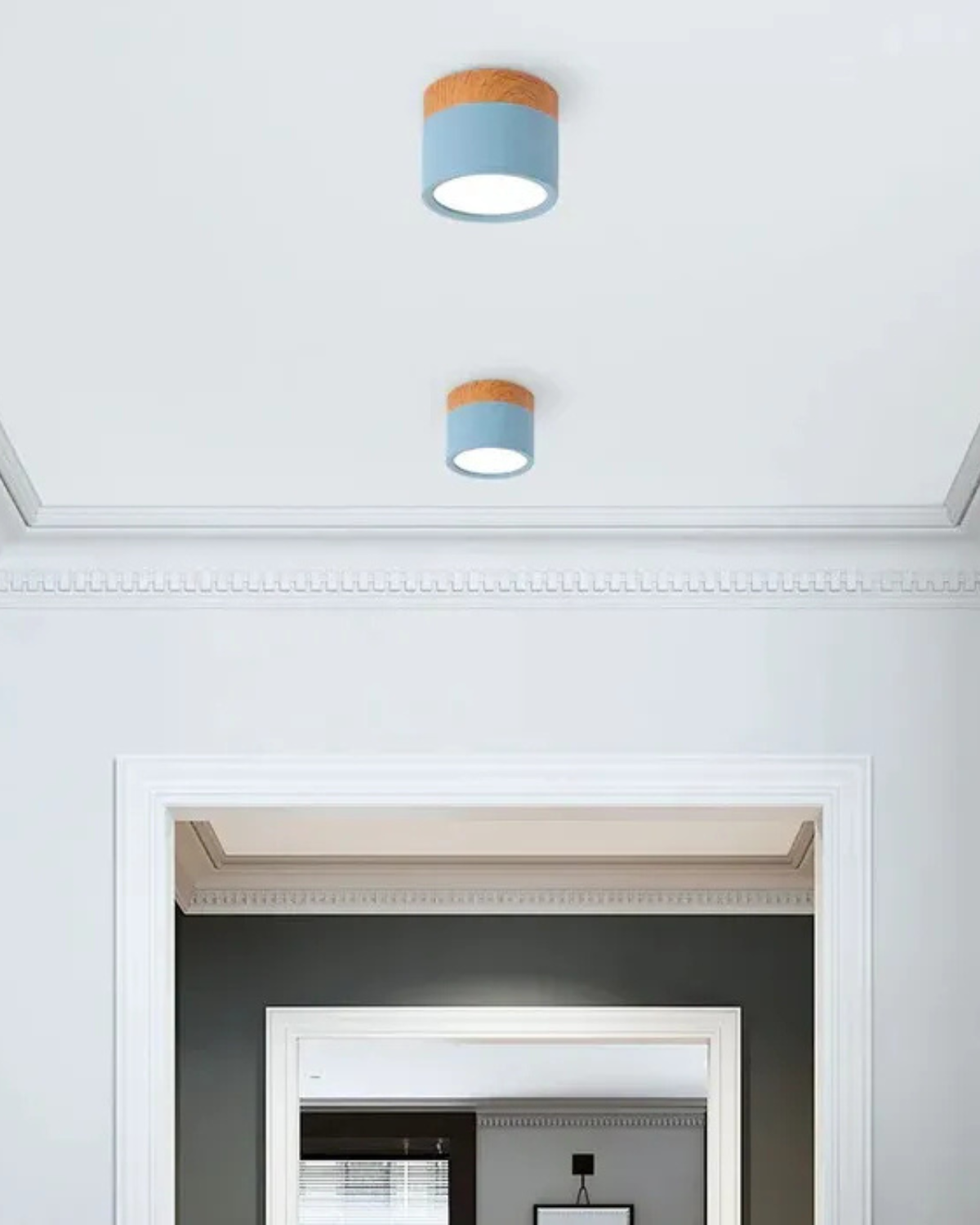 Revionne – Clairon modern, fényerőszabályozható LED mennyezeti lámpa geometriai mintával