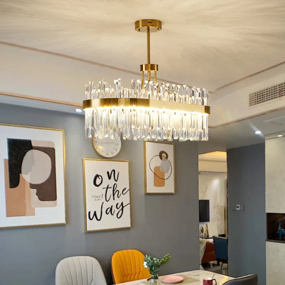 Solurelle – Lampadario di Cristallo in Vetro Nordico