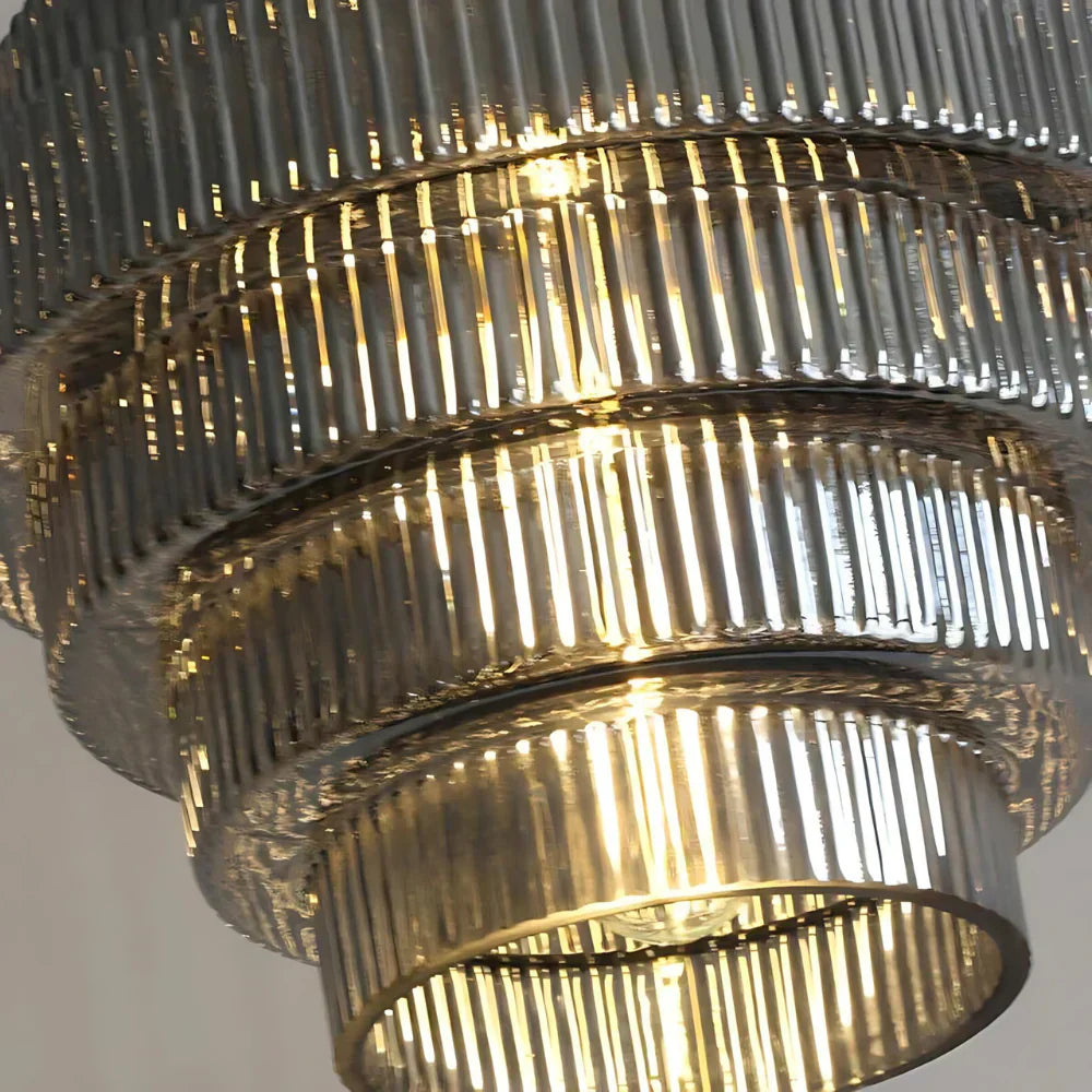 Vindan - vintage závěsná lampa s vrstveným sklem