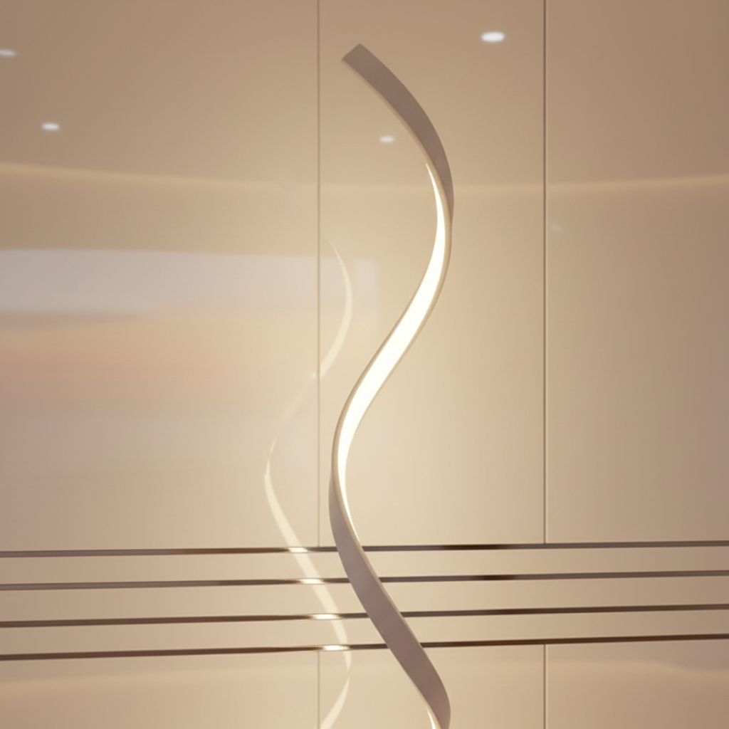 Spiravax - Modern, fényerőszabályozható LED csigalámpa nappaliba