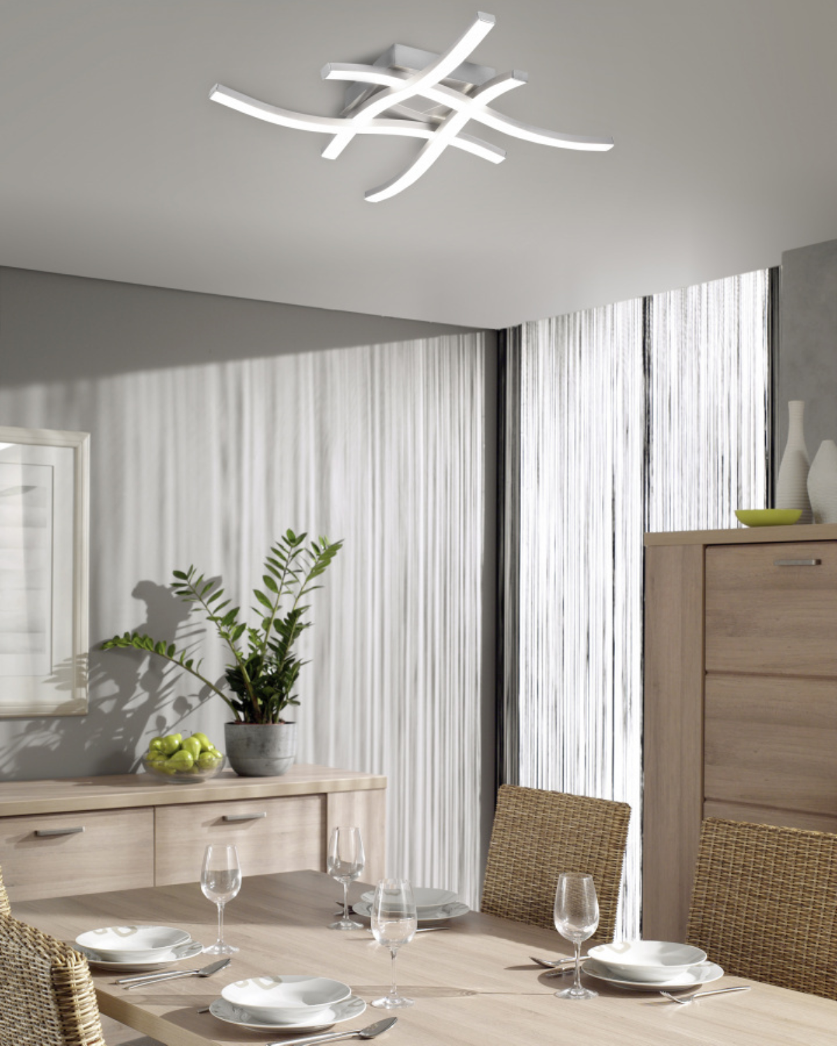 Fluxarelle – Folyékony Forma Egyszerű Mennyezeti Lámpa