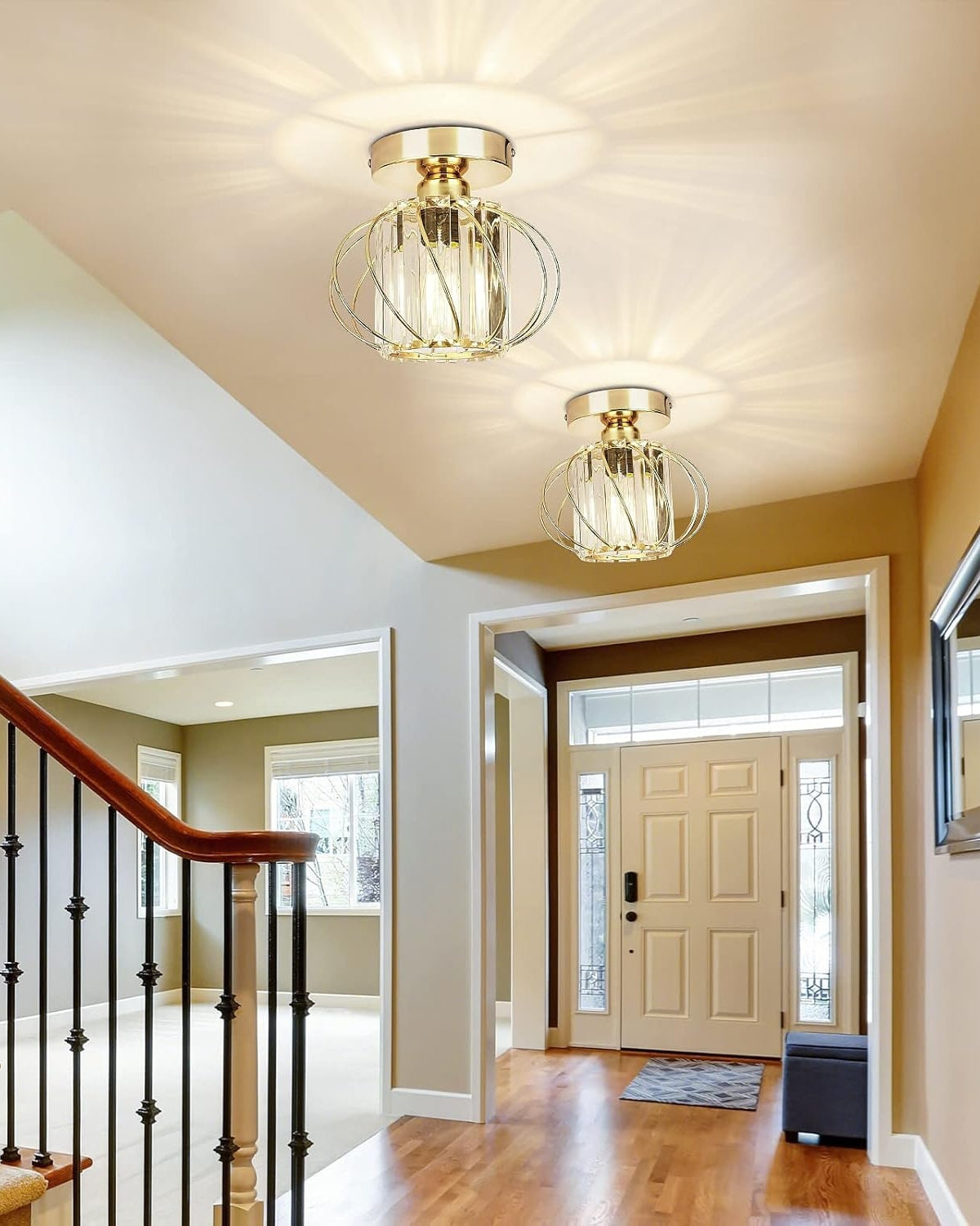 Élaris – Csillagihlette Szobrászati Kristály Mennyezeti Lámpa