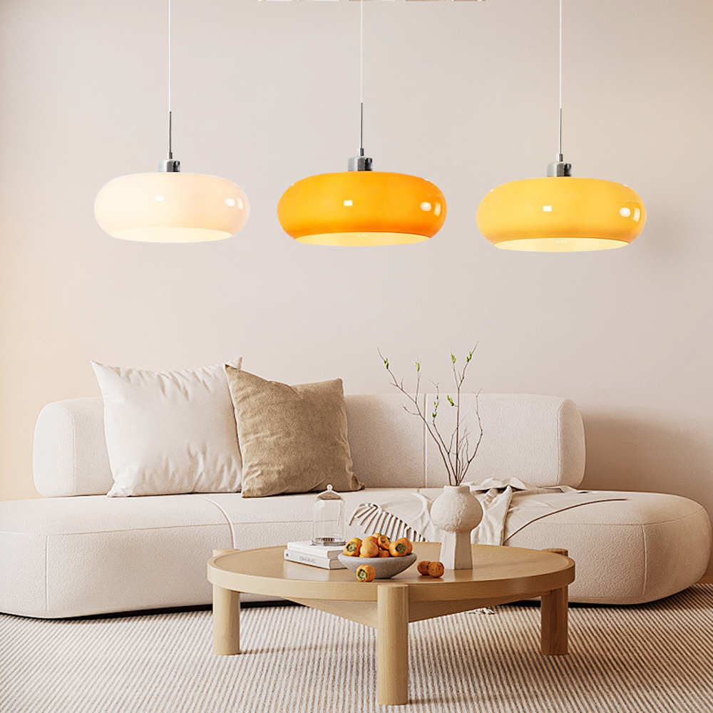 Neuvina – Bauhaus Glass Pendant Light With Hand Blown Shade