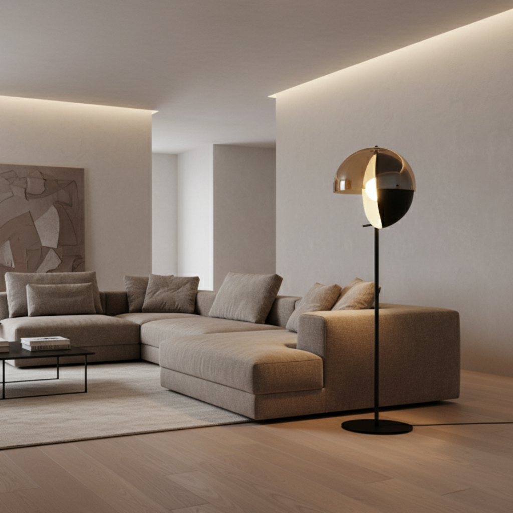 Eryndor – Elegáns Üveg Modern Állólámpa