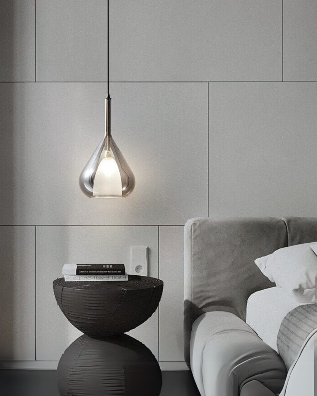 Orvalen - Kugleformet Lysende Vedhængslampe