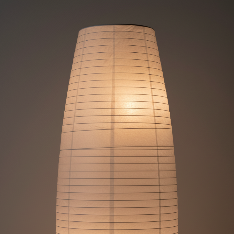 Auremari – Lampada da terra a colonna minimalista in carta di riso