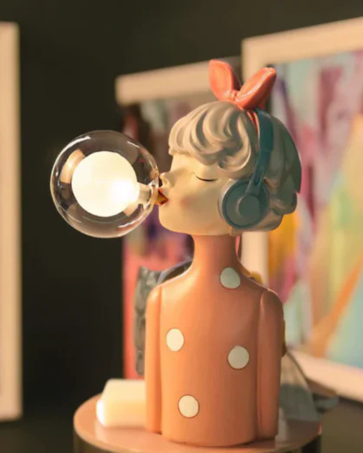 Sylvire - Lámpara de mesa con burbujas de luz