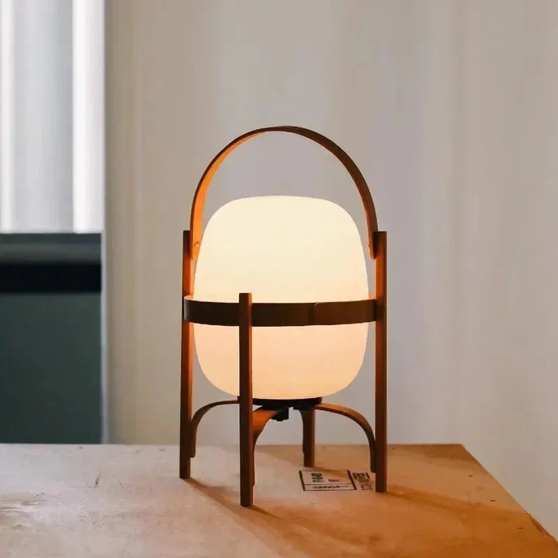 Zumira – Wooden Frame Modern Table Lamp